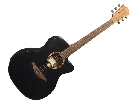 Lag Tramontane T70ACE-BLS Auditorium Cutaway Electro Black Satin